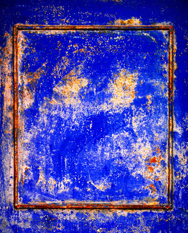 Rost Quadrat blau