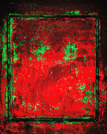 Rost Quadrat rot grün