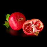 Granatapfel Hälfte